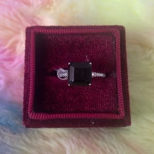 Natural Genuine Chrome Diopside .925 SS Ring